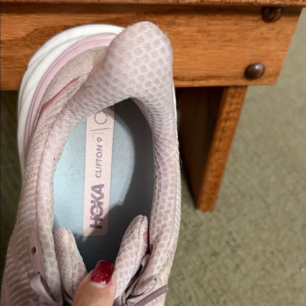 Women's Pink Hoka Athletic Shoes - Picture 2 of 4